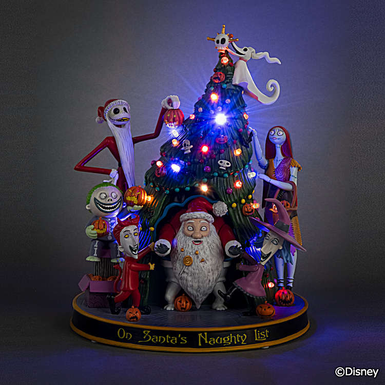 NIGHTMARE　Before　Christmasウッドツリー Disney Tim Burtons The Nightmare Before Christmas Illuminated