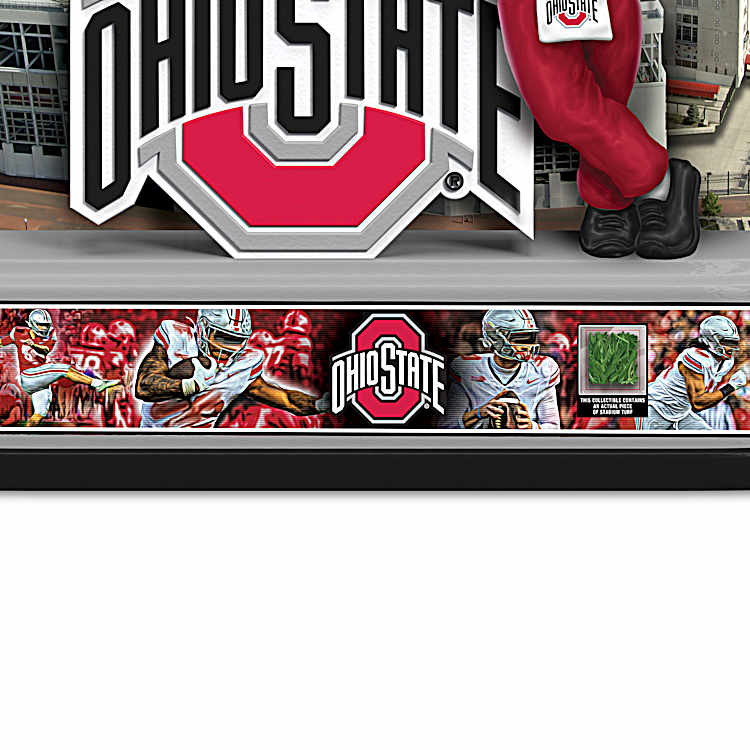 Illuminated OSU Sculpture Featuring Ohio Stadium And Brutus