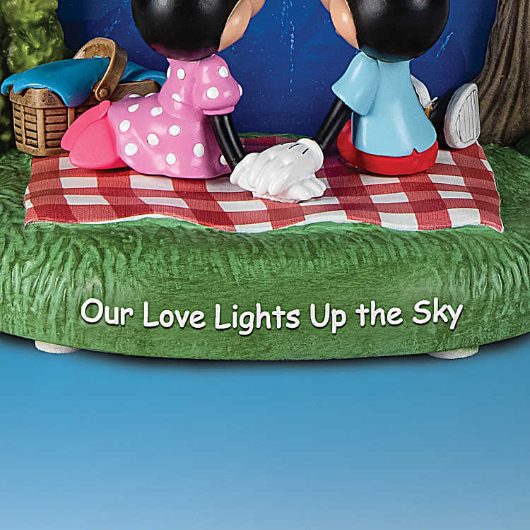 Hand-Painted Figurine Of Disneys Mickey Mouse And Minnie Mouse
