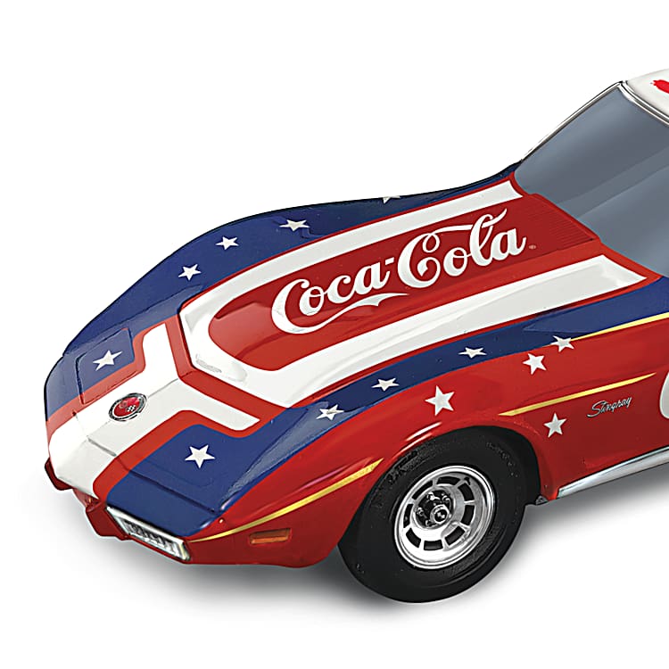 1976 Corvette Stingray 1:18-Scale Sculpture With Patriotic Color