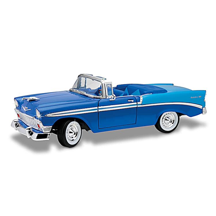 1956 Chevrolet Bel Air Diecast - 1:18 Scale Model In Nassau Blue
