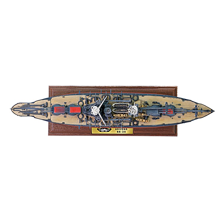14.5 USS Arizona 1:700-Scale Diecast Battleship With Rotating Gun