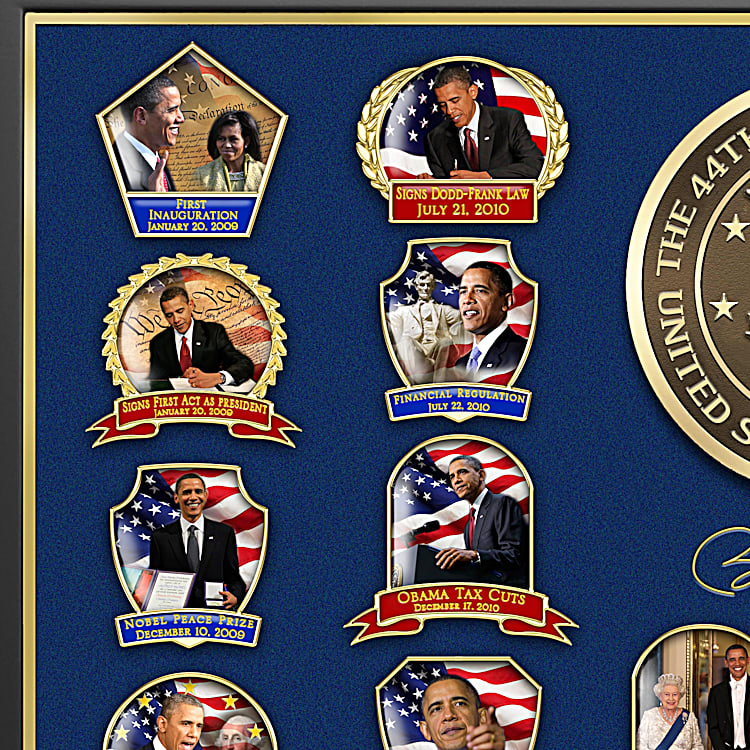 Presidential Legacy: Barack Obama 24K Gold-Plated Commemorative