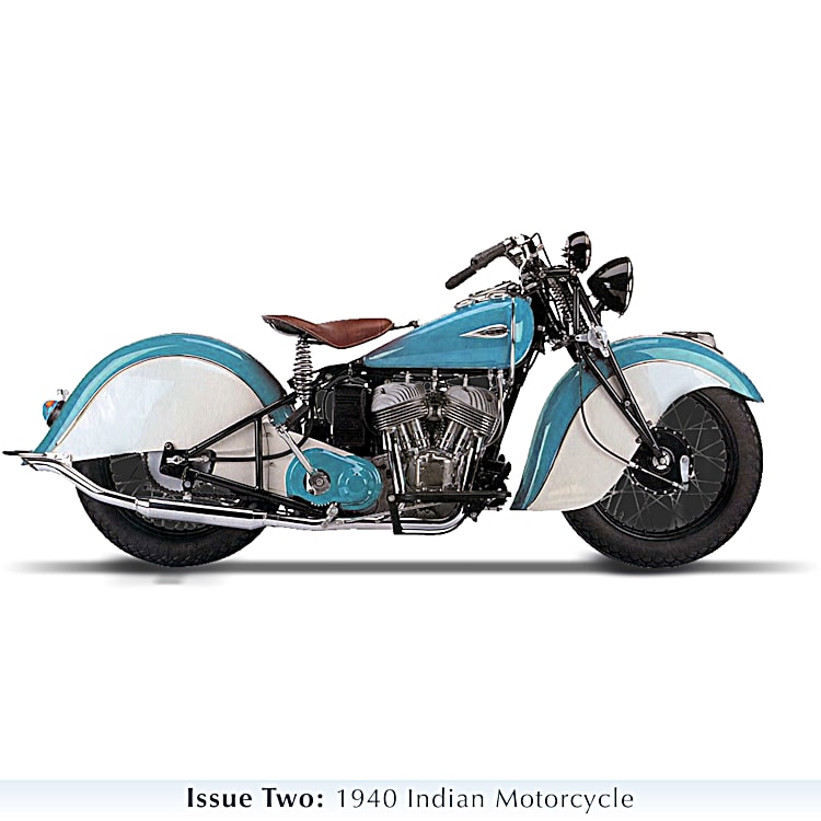 Evolution Of The Great Indian Motorcycle Replica Sculpture Collection