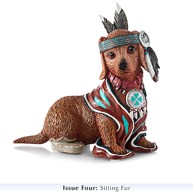 Feathers N Fur Native American Inspired Dachshund Figurine Collection