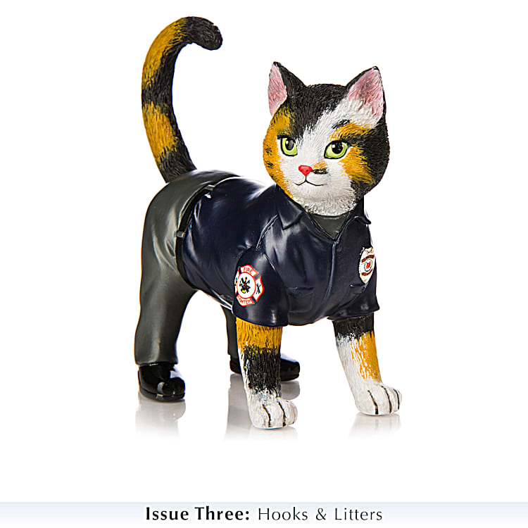 Furr-ever Cat Firefighter Figurine Collection