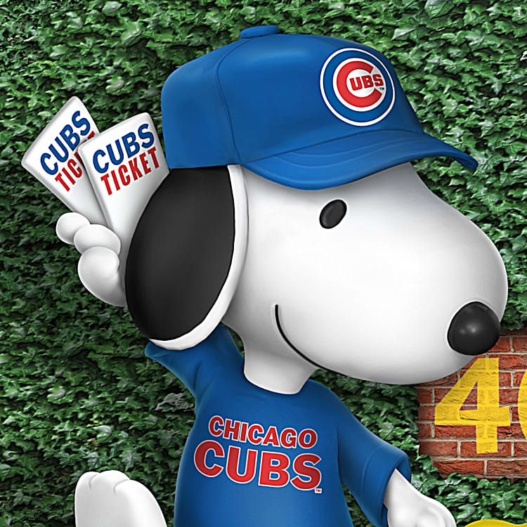 Chicago Cubs Snoopy Custom Name Baseball Jersey - USALast