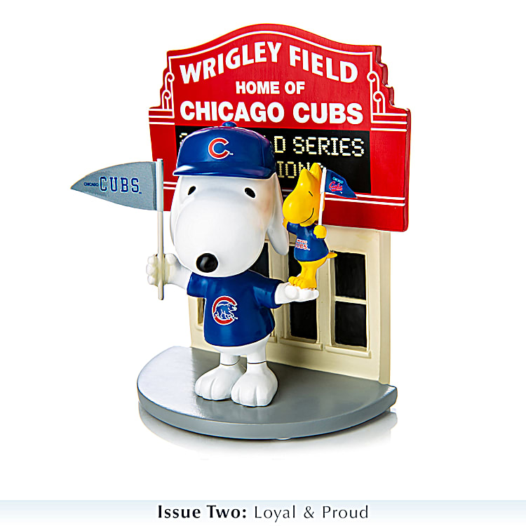 PEANUTS Snoopy Chicago Cubs Fan-itude Hand-Painted MLB Figurine