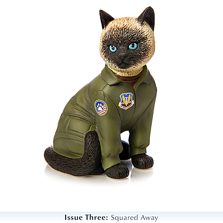 Purr-ide In The Skies U.S. Air Force Cat Figurine Collection