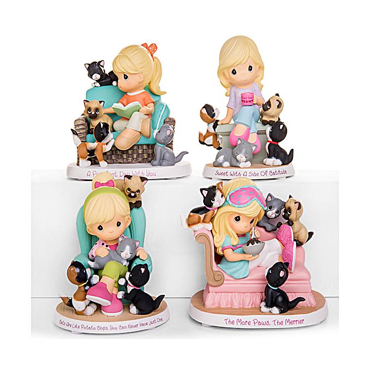 Precious Moments You Had Me At Meow Hand-Painted Cat-Themed Collection