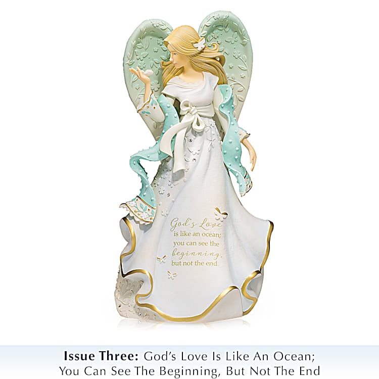 Heavenly Caring Companions Religious Hand-Painted Angel Figurine