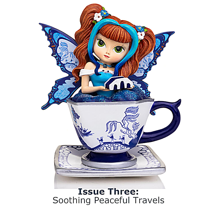 Jasmine Becket-Griffith Blue Willow Romance Teacup Figurine 