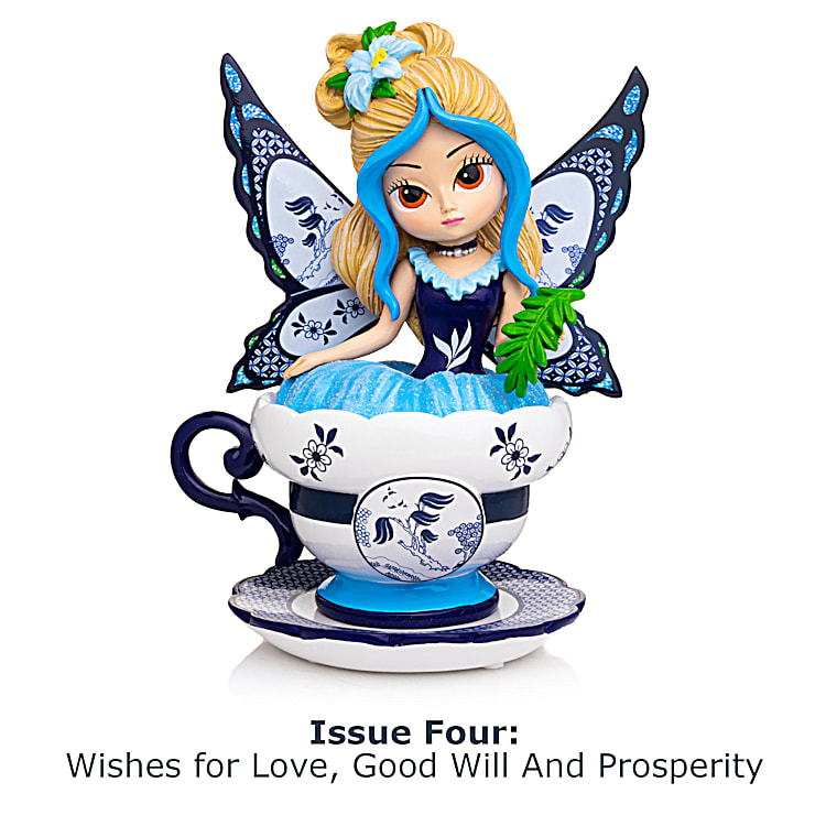 Jasmine Becket-Griffith Blue Willow Romance Teacup Figurine