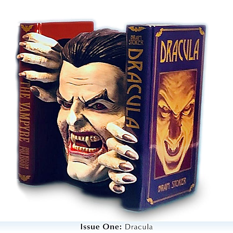 The Creatures Of The Night Hand-Painted Spooky Bookshelf Sculpture