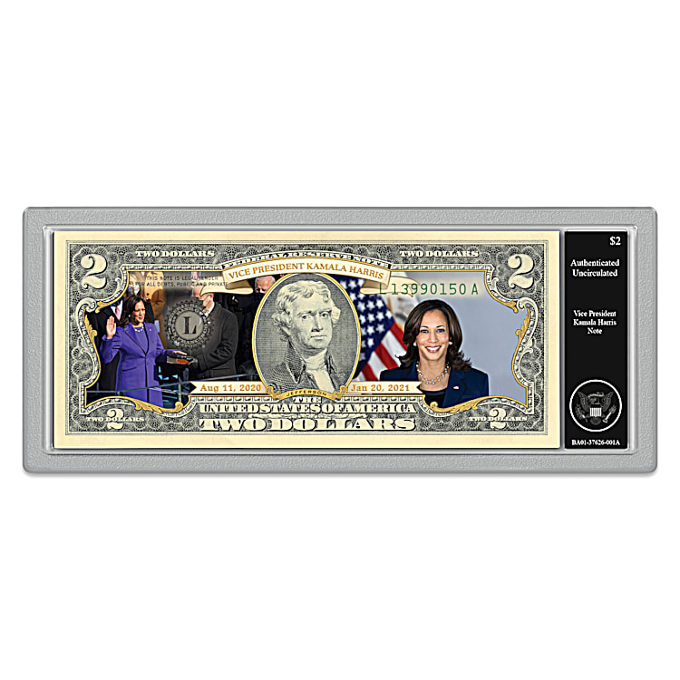Vice President Kamala Harris $2 Bill Collection Featuring