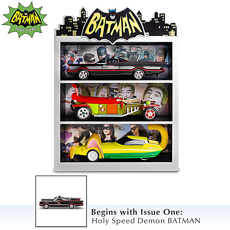 BATMAN Classic TV Series: Race Into Action 1:24-Scale Car Sculpture  Collection Featuring High-Gloss Paint Finishes And Comes With A Display Case