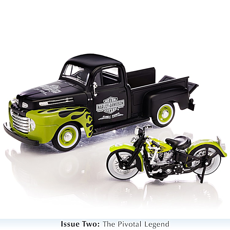 American Legend Rolls On 1:24-Scale Diecast Truck And Motorcycle