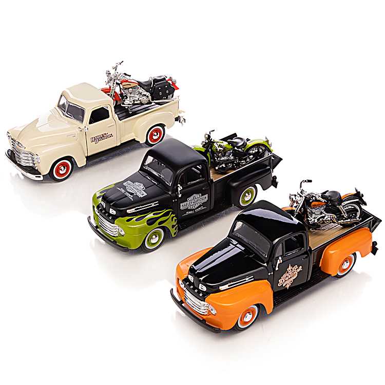 American Legend Rolls On 1:24-Scale Diecast Truck And Motorcycle