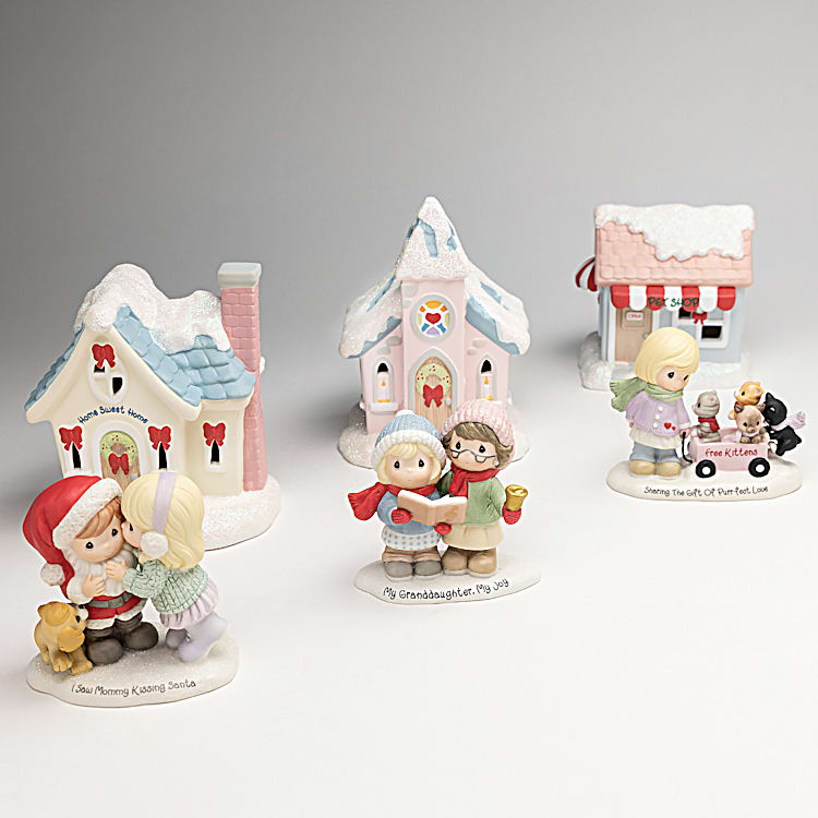 Precious Moments Illuminated Porcelain Christmas Village Figurine