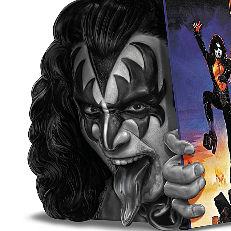 KISS Sculptures Featuring Replicated Full-Color KISS Album