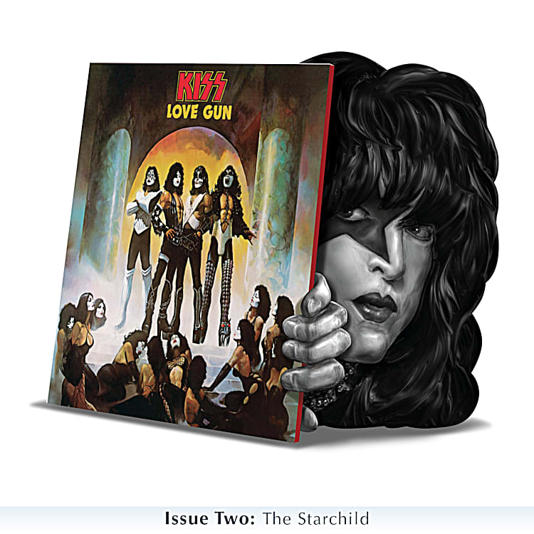 KISS Sculptures Featuring Replicated Full-Color KISS Album