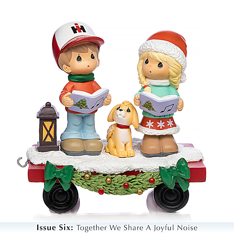 Precious Moments Merry Christmas Farmall Hayride Hand
