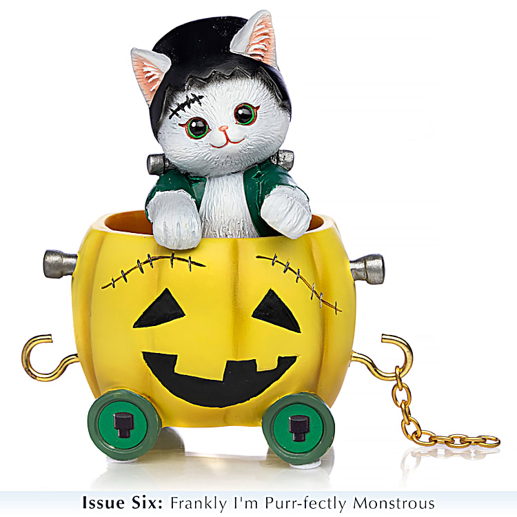 昭和レトロ♡ Heart＆Heart ウインティさむがりねこ ぬいぐるみ Happy Meow-loween Express Train Collection Featuring Hand-Painted