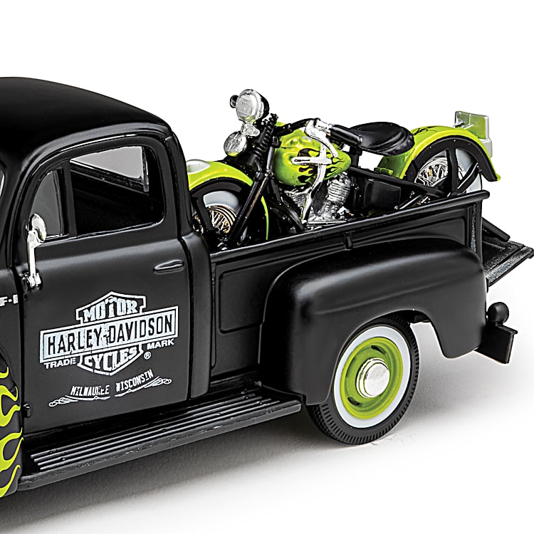 American Legend Rolls On 1:24-Scale Diecast Truck And Motorcycle