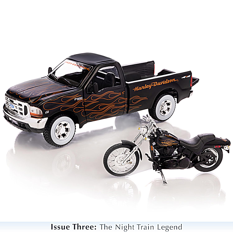 American Legend Rolls On 1 24 Scale Diecast Truck And Motorcycle
