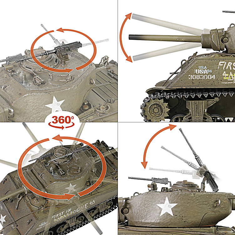 1:32-Scale Diecast Tank Collection Featuring Different Designs Of