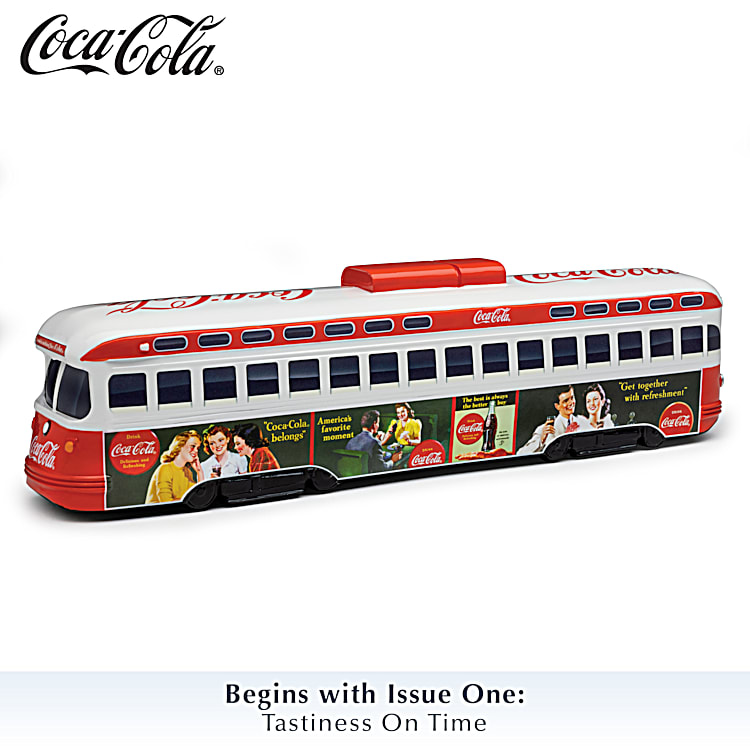 Coca cola collectible train set discount