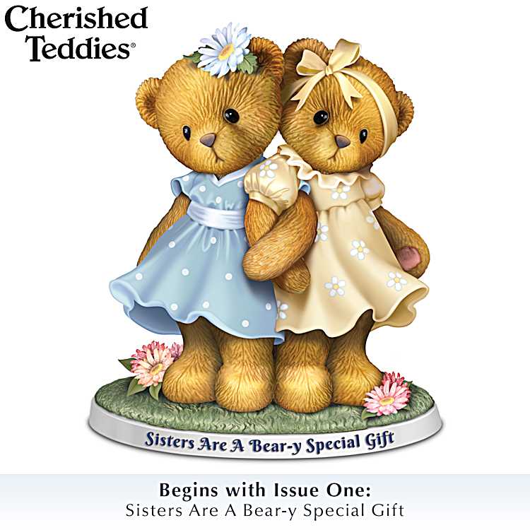 Teddy Bear Figurines Adorned With Glitter Accents Celebrating The