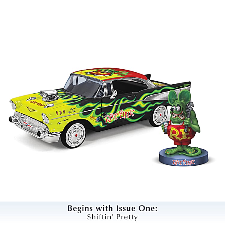 Rat Fink 1:24-Scale Diecast Car Collection Featuring A 1957 Bel