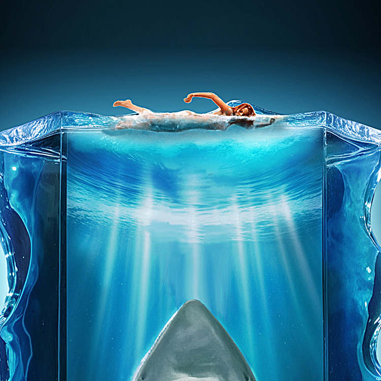 jaws movie poster light