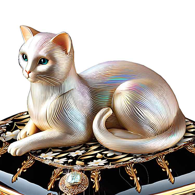 ティファニー　キャット ハミルトン　フィギュア Keepsake Boxes Adorned With Svenka Crystals And Cat Sculptures
