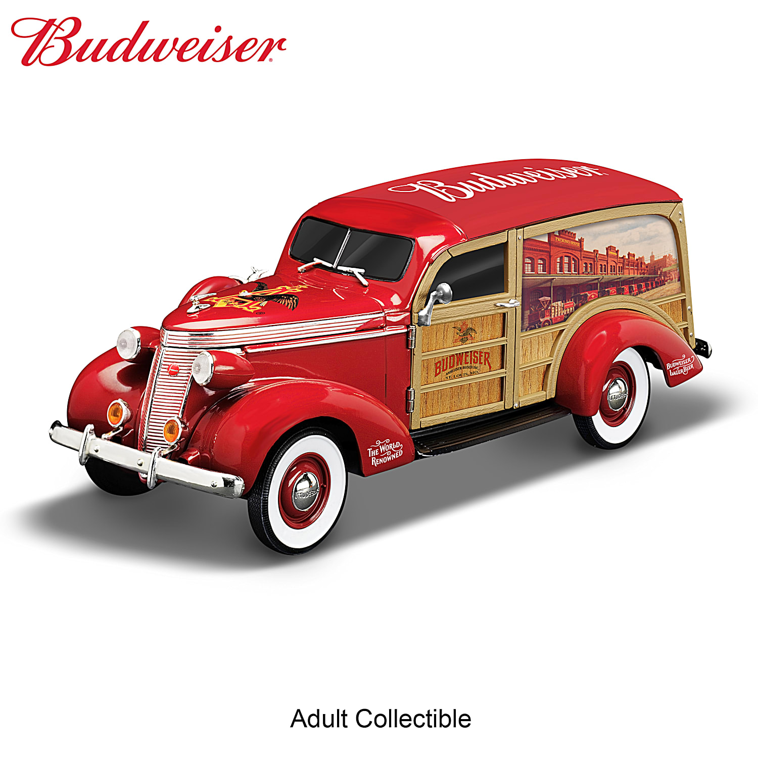 King Of Cool Hand-Painted Budweiser 1937 Studebaker Woody