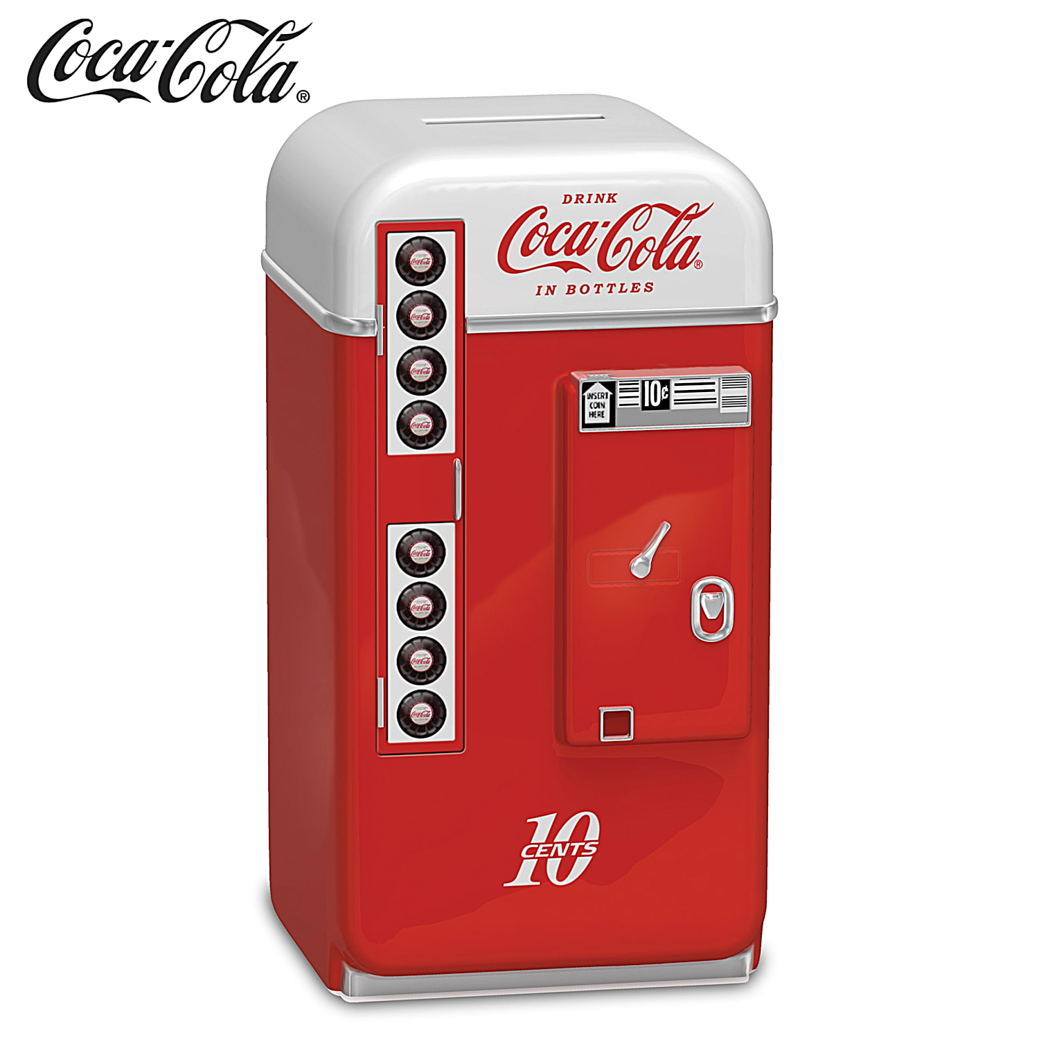 COCA COLA Vintage Vending Machine Design Inspired Coin Bank