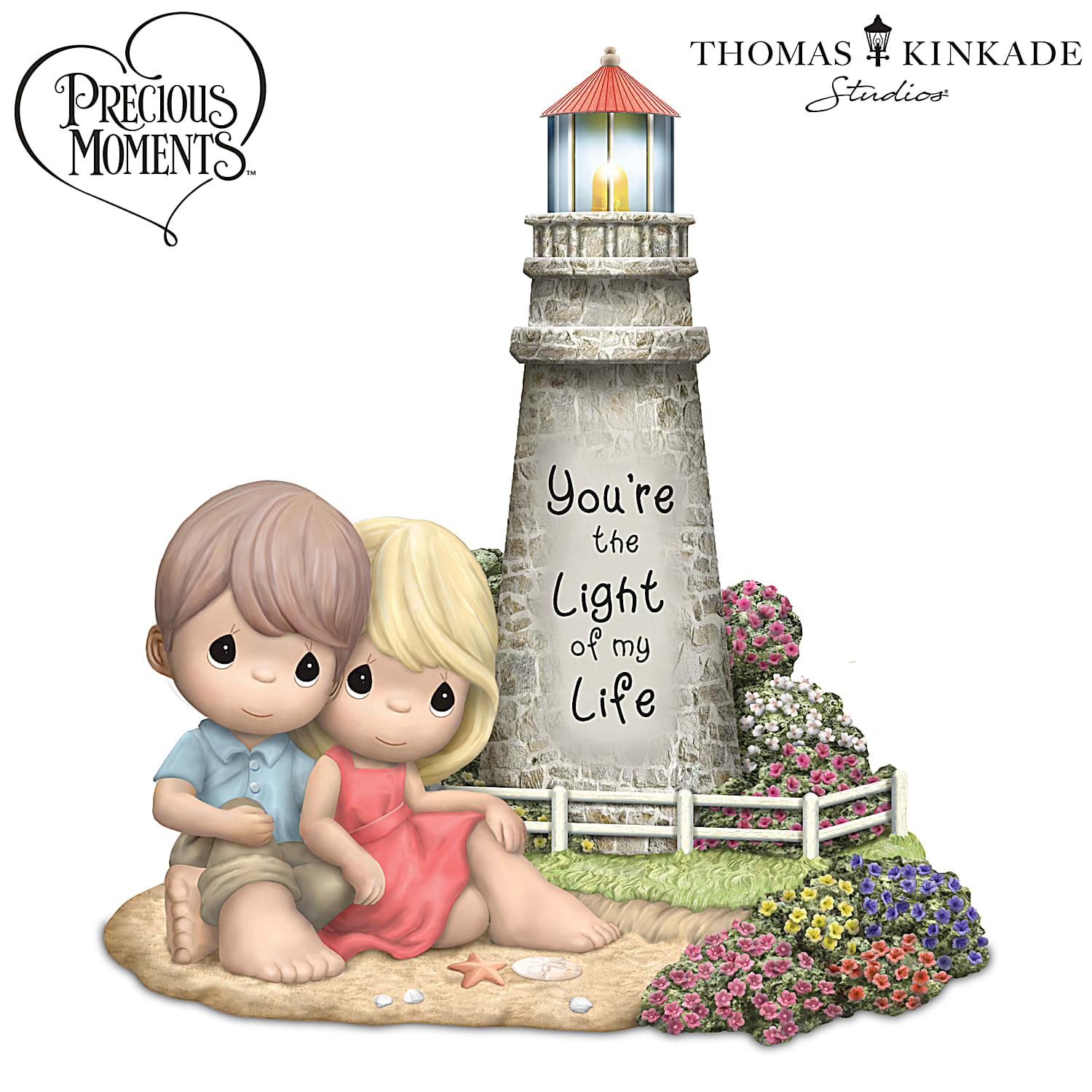 MUCH TOO ROMANTIC!～The Collectors 30th … Precious Moments Youre The Light Of My Life Bisque Porcelain