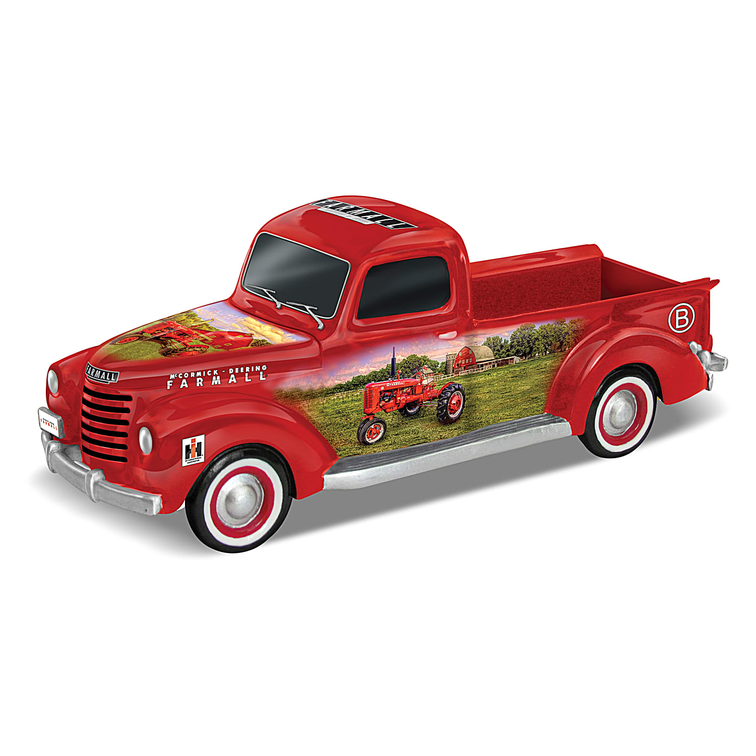 Heart & Heritage Hand-Painted 1:43-Scale Truck Sculpture Featuring