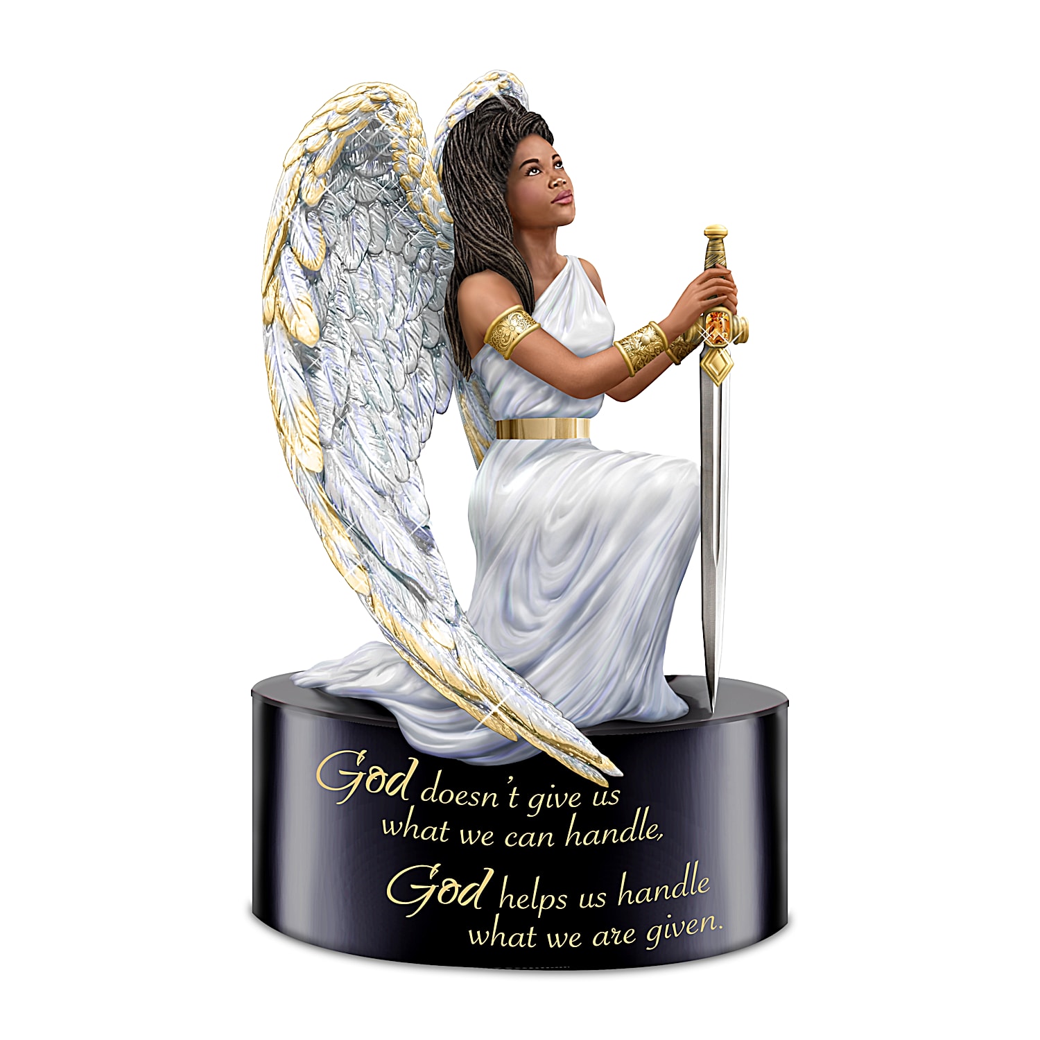 God Helps You Handle What You Are Given Religious Figurine