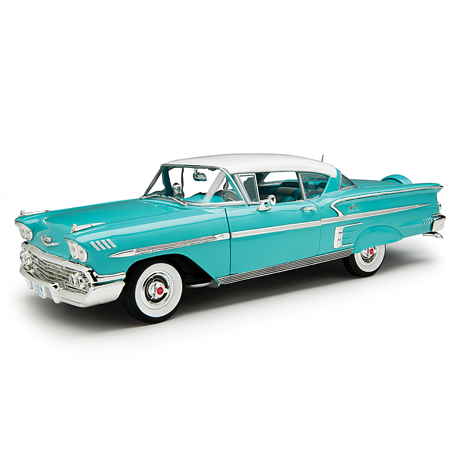 1:18-Scale 1958 Chevy Bel Air Impala Diecast Car With Rubber Tires ...