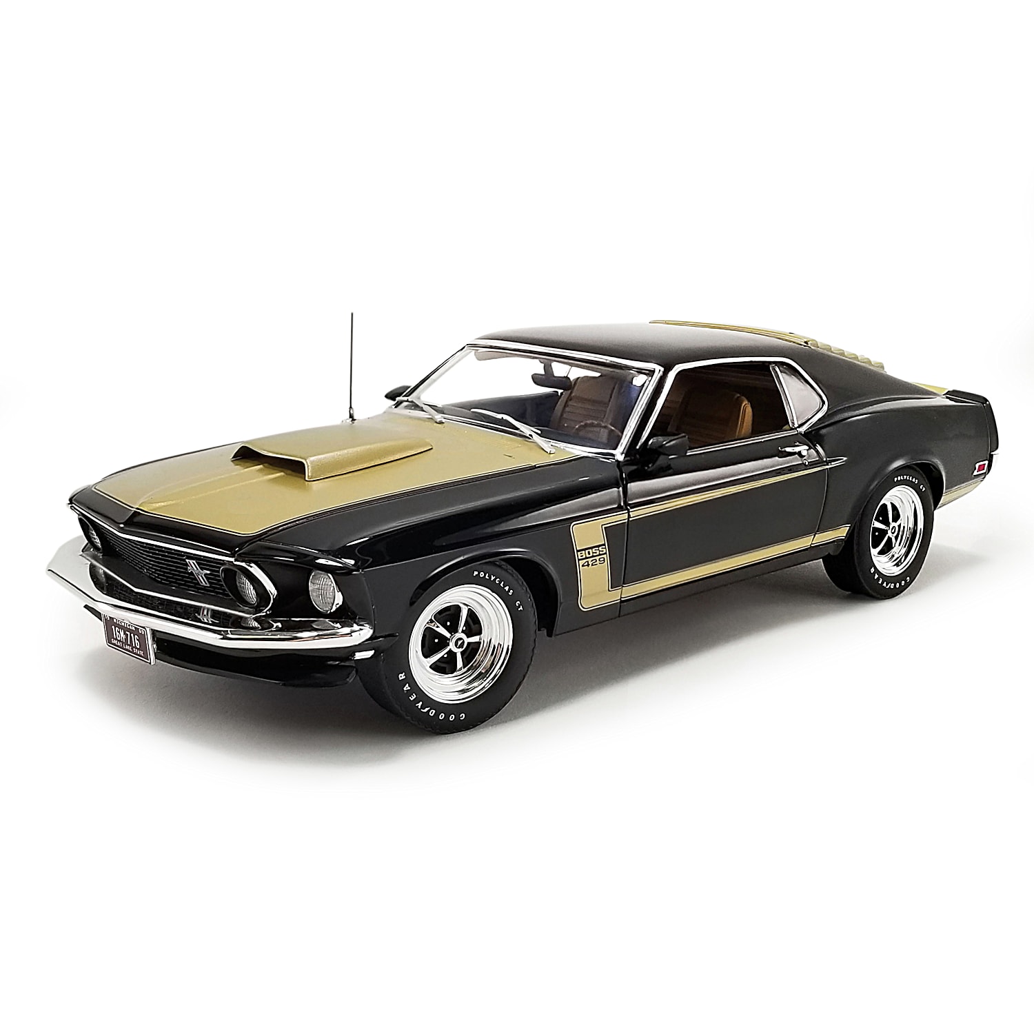 1:18-Scale 1969 Ford Mustang Prototype Diecast Car Tires &