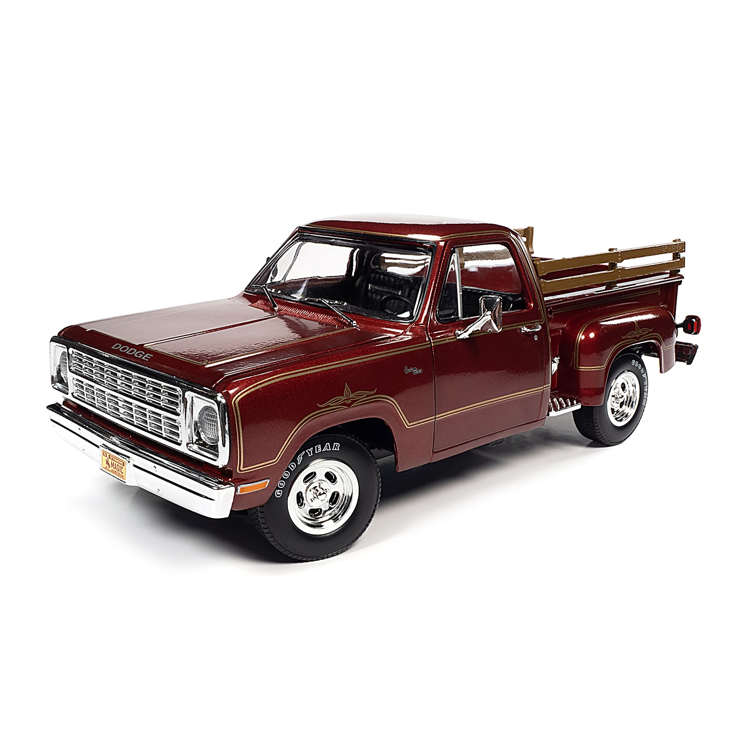 AUTOWORLD 1/18 1979 Dodge D100 Stepside War Lock II Canyon