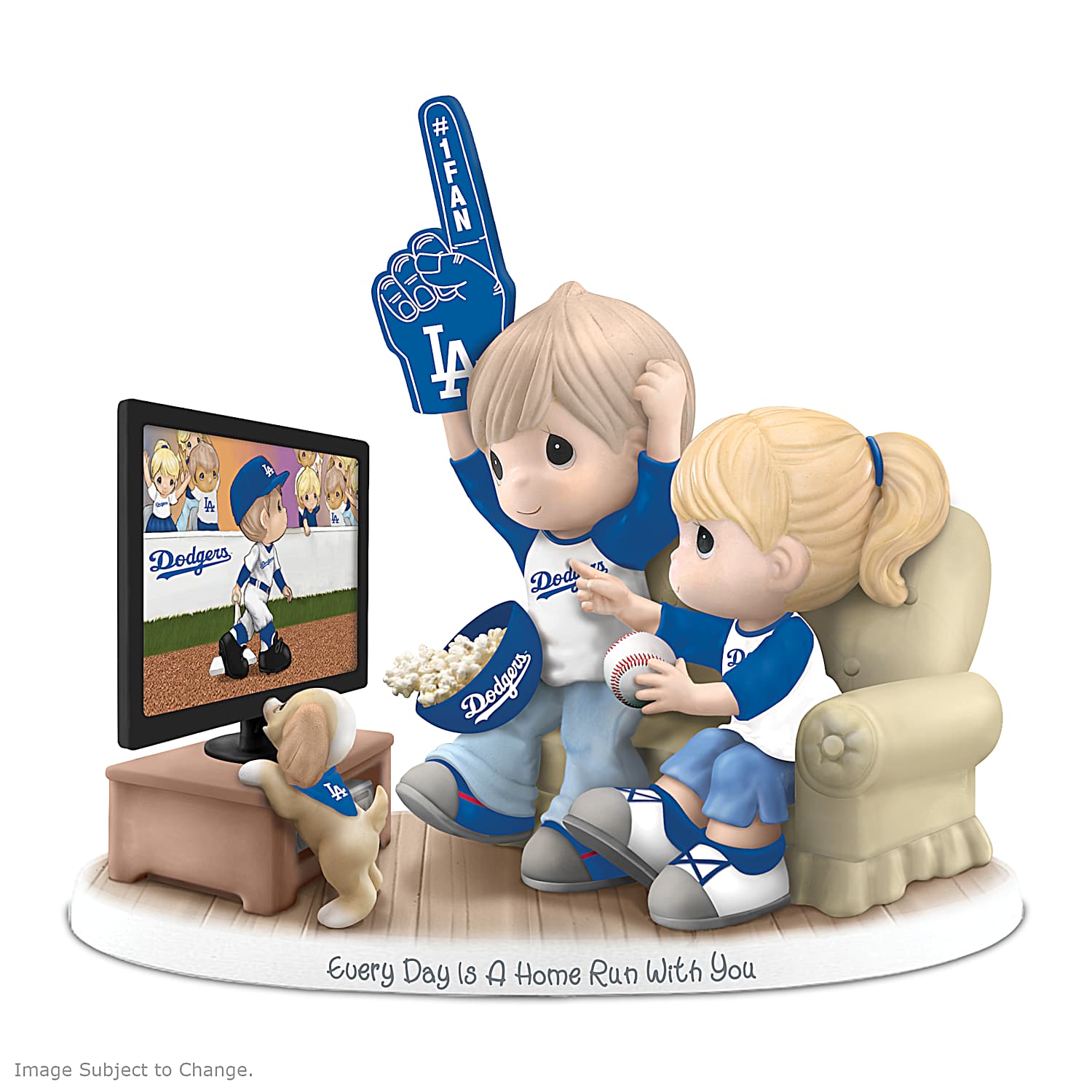 Monroe grace Jasmine & Mugue t 2点SET Los Angeles Dodgers Porcelain Figurine Of 2 Sweethearts Watching A