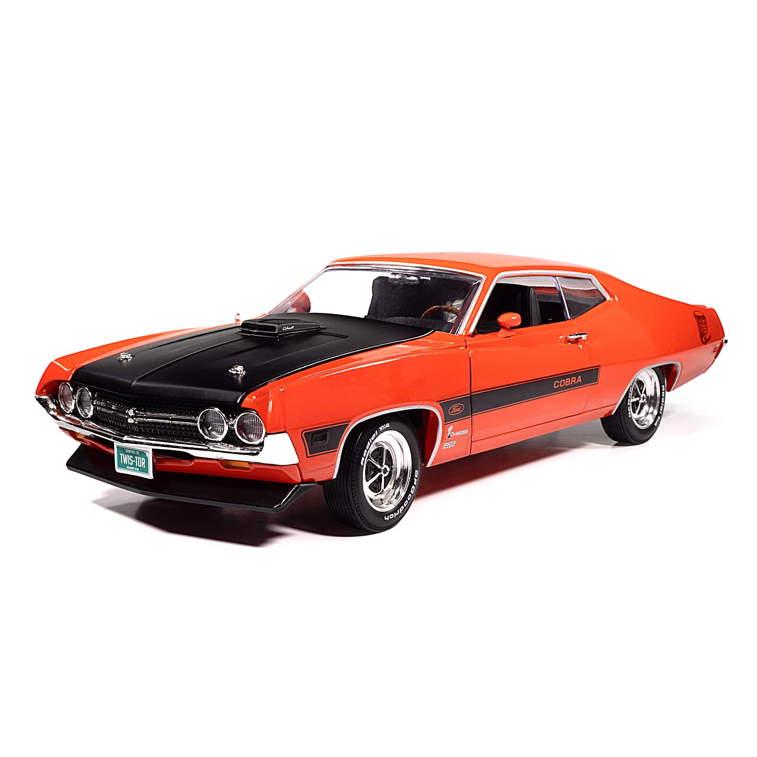 1970 Ford Torino Cobra Twister 1:18-Scale Diecast Car With A