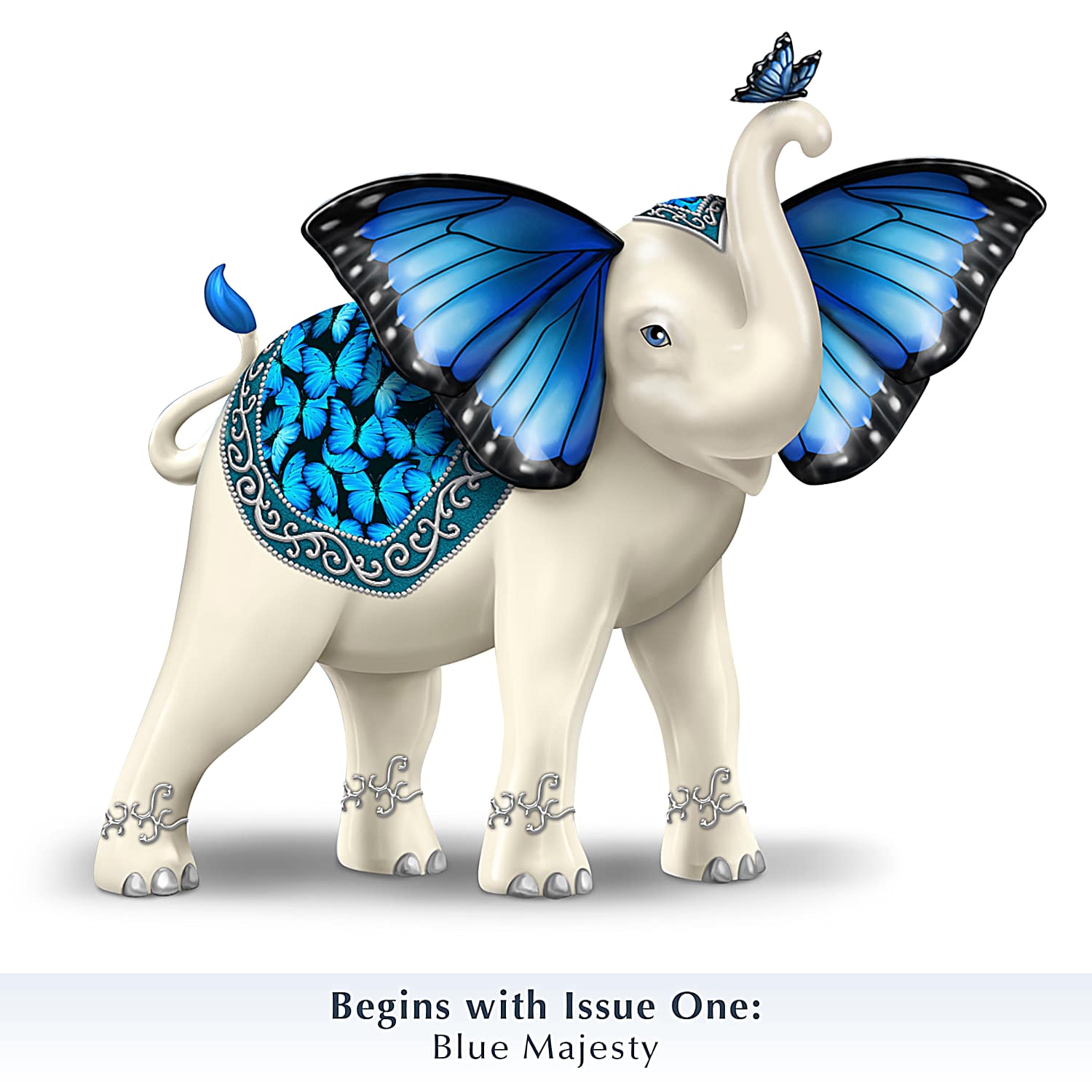 Wings Of Enchantment Hand-Painted Elephant Figurine Collection