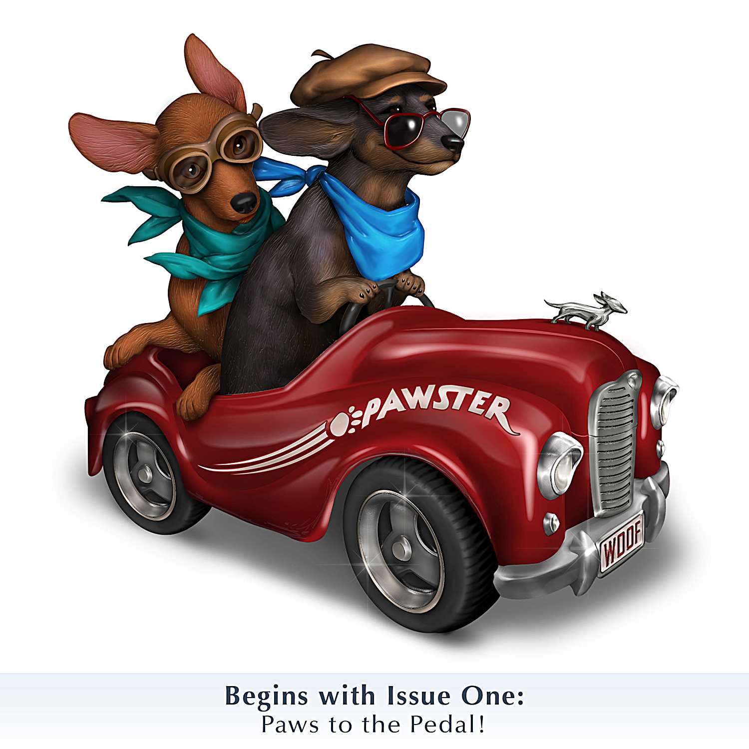 Fast And Furr-iest Hand-Painted Dog Figurine Collection By