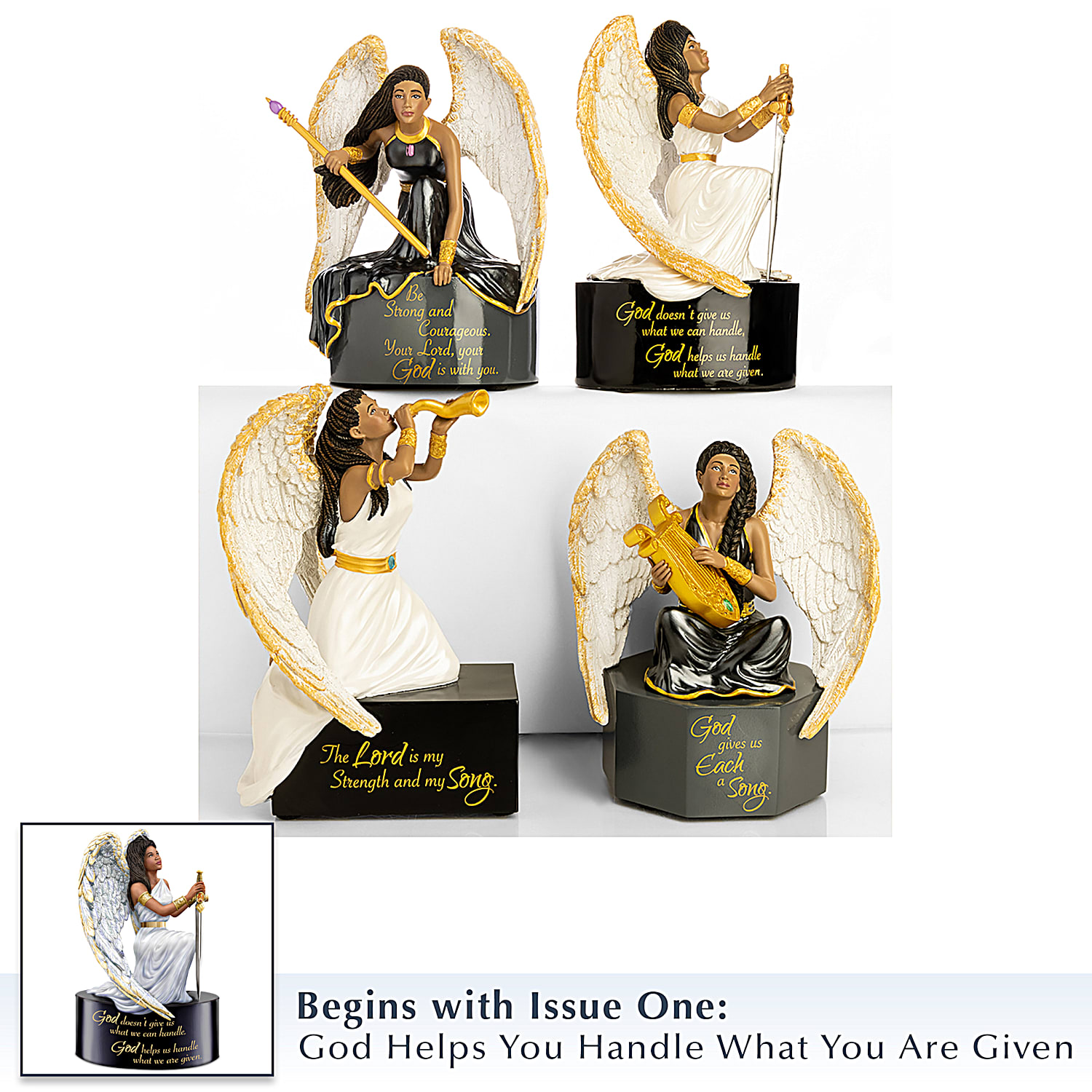 Angel Figurine Adorned With An Inspirational Sentiment And
