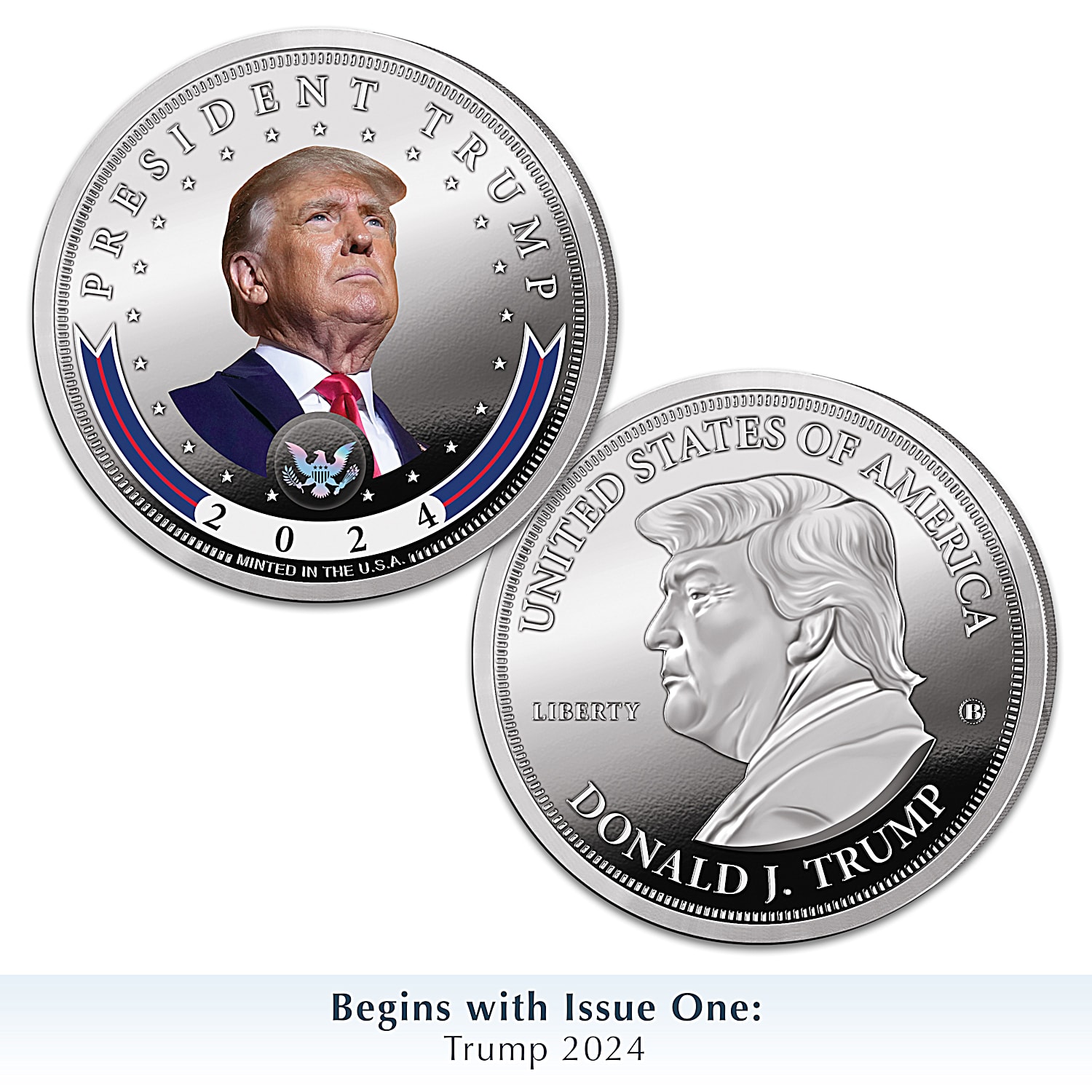【公式】トランプコイン TRUMP COINS Donald Trump 2025 Silver Coin Collection – 47th President