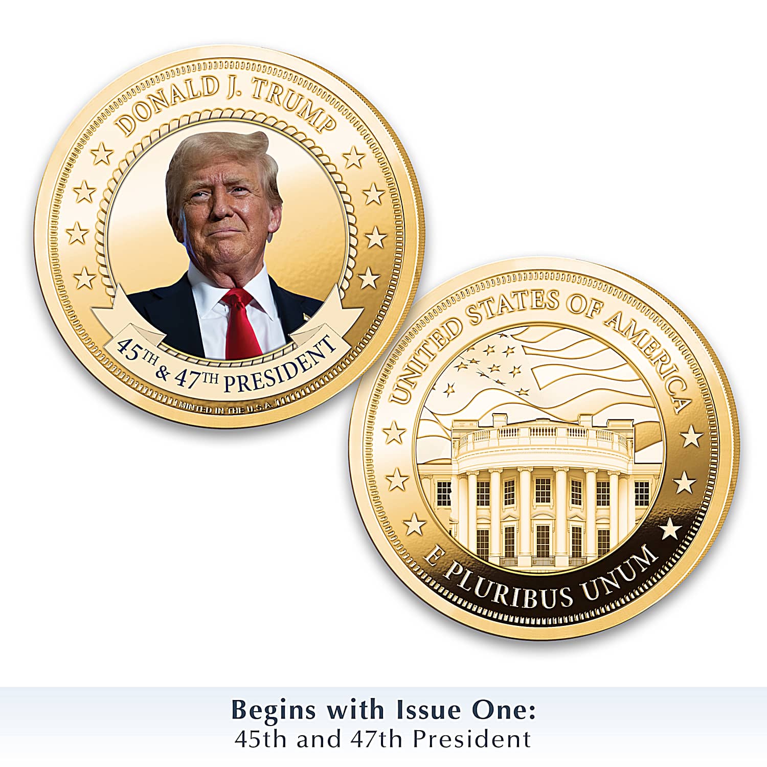 Donald Trump 24K Gold Coin Collection – Proof Coins With Presidential  Portraits